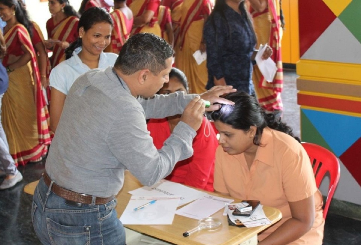 The Durga Bari Temple in Ledo hosted a free health camp